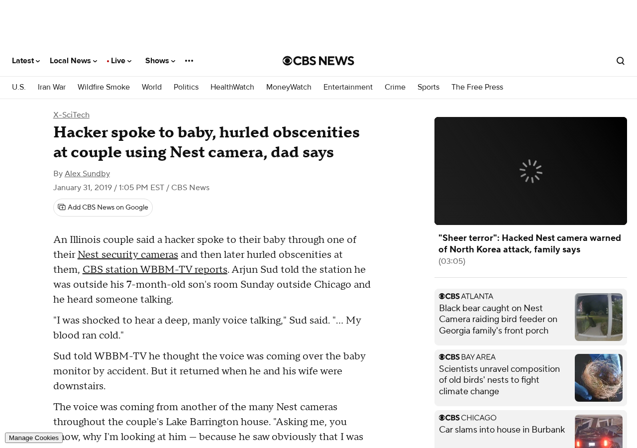 CBS News article on a hacked Nest camera