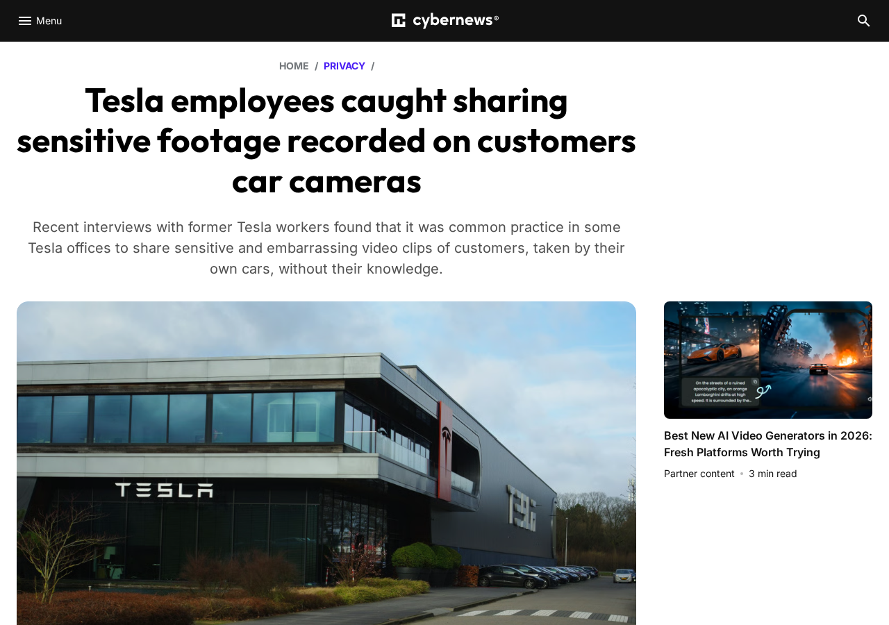Cybernews article on Tesla employees sharing camera footage